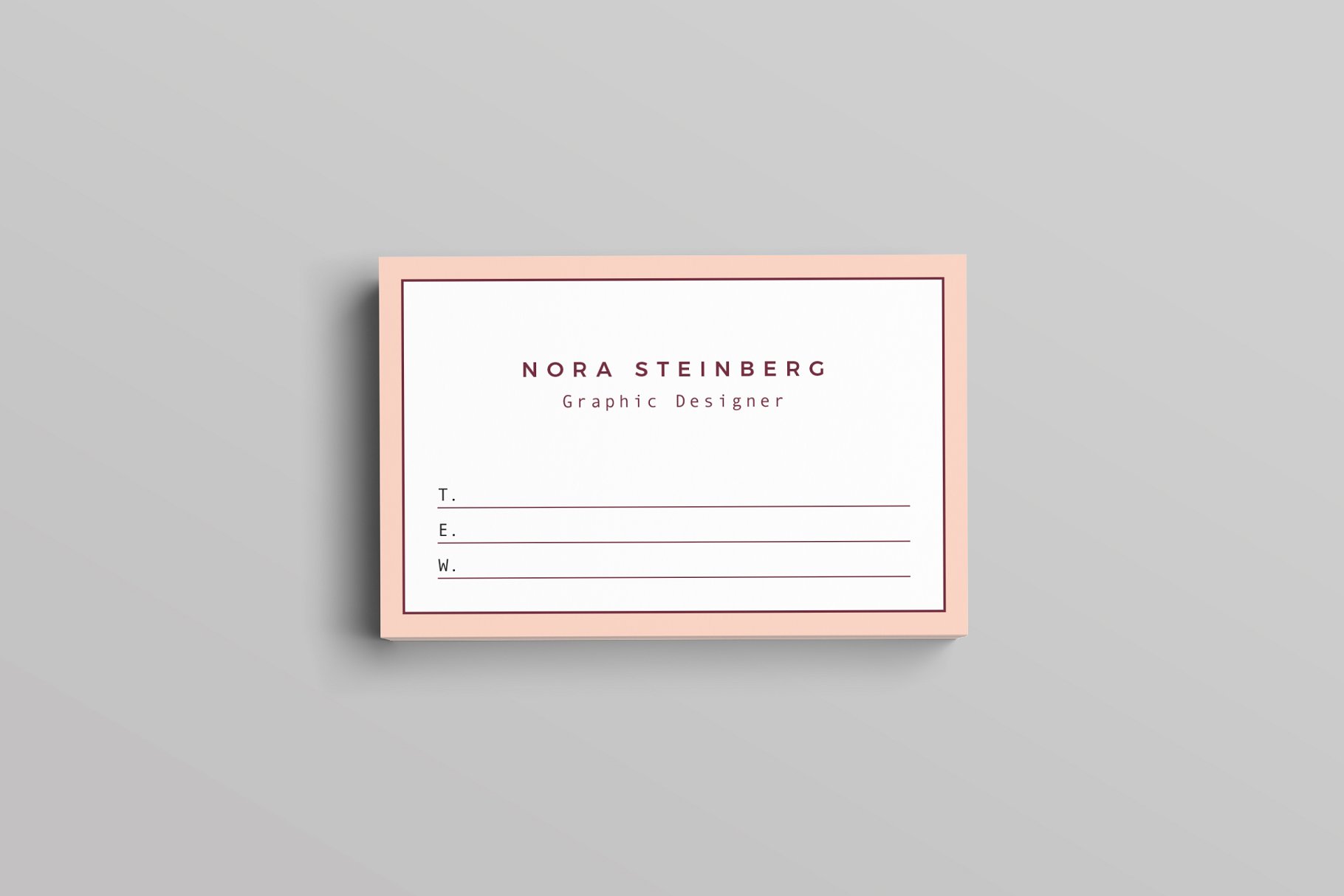 商业名片卡片模板 Steinberg Business Card Template设计素材模板