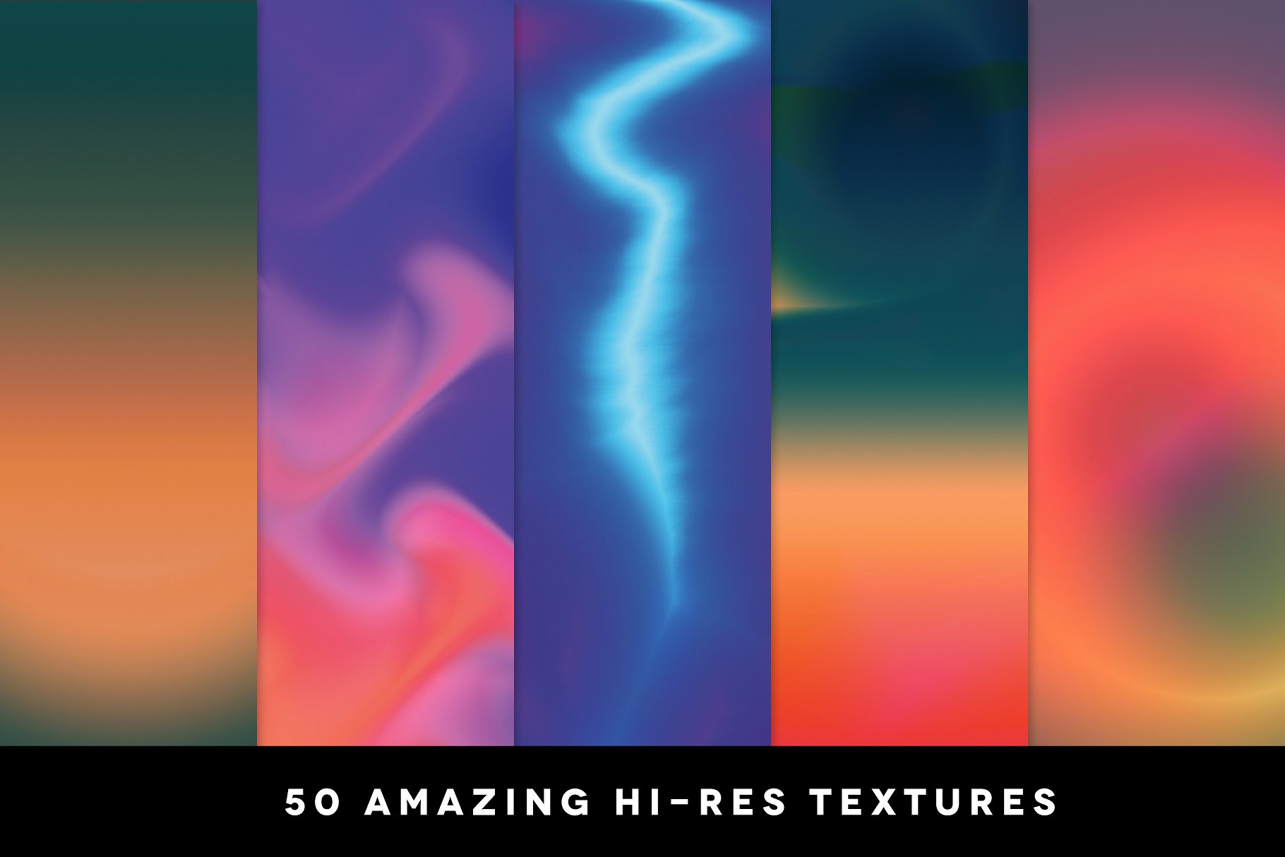 背景渐变纹理1 50 Gradient Textures Vol. 01设计素材模板