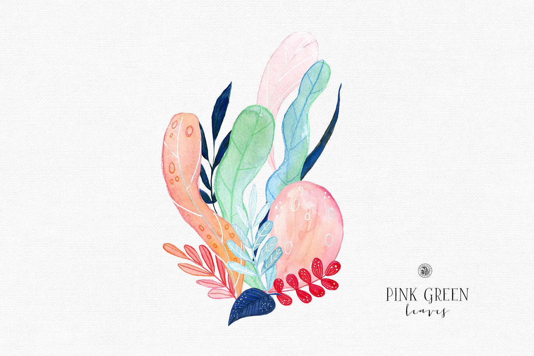 时尚手绘花朵花卉插画素材PNG透明免抠图案装饰画画芯设计素材 P0017设计素材模板