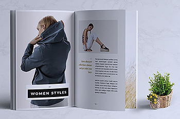 时装品牌新品目录产品画册Lookbook设计模板 MILENIA Fashion Lookbook