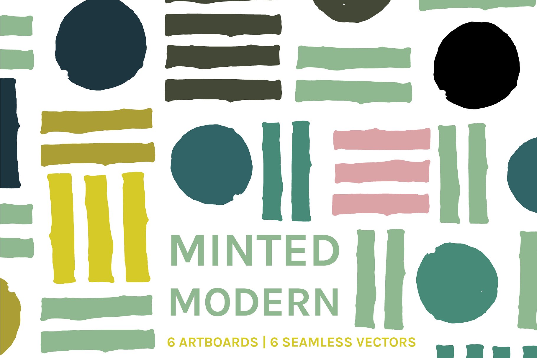 设计图案现代背景纹理 Minted Modern | Designs + Patterns设计素材模板