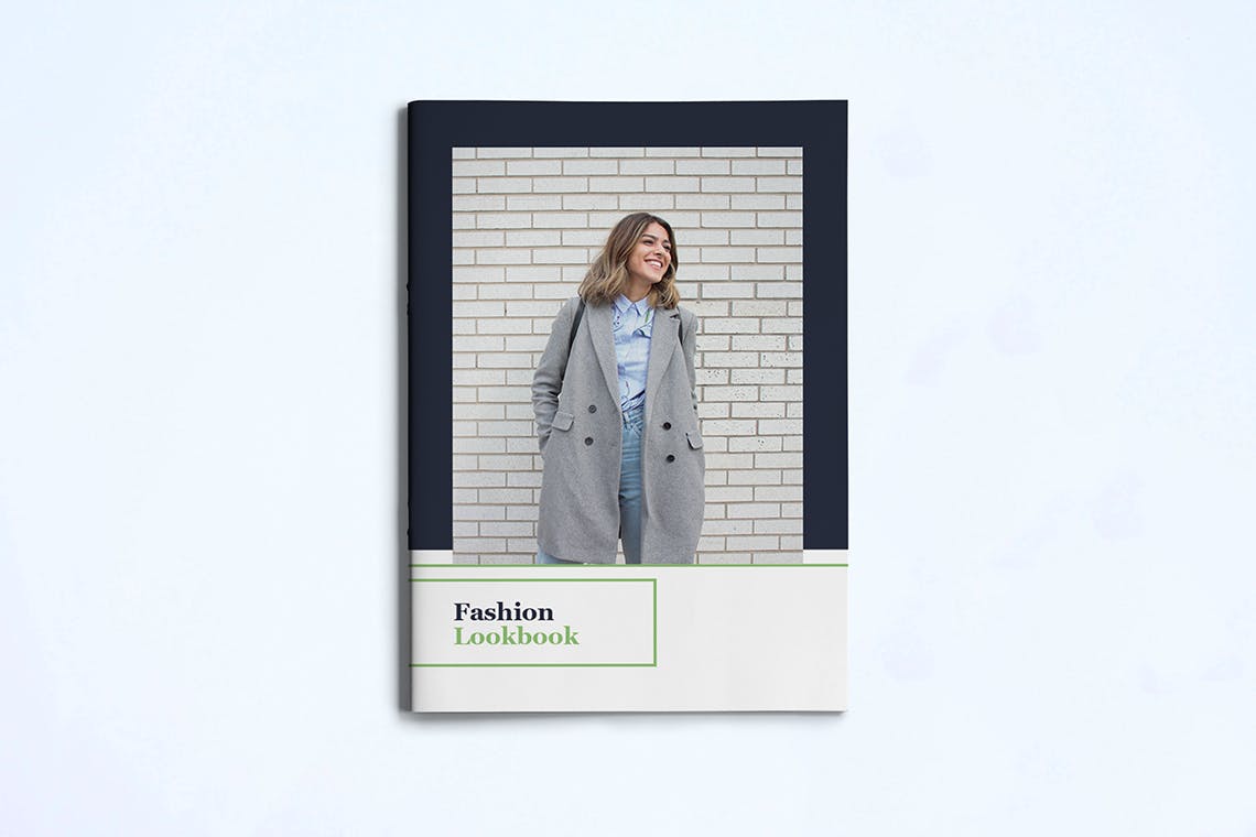 时装订货画册/新品上市产品目录设计模板v1 Fashion Lookbook Template设计素材模板