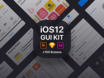  Ui app设计iOS12 GUI KIT 完整版套装下载 sketch iOS [Sketch]