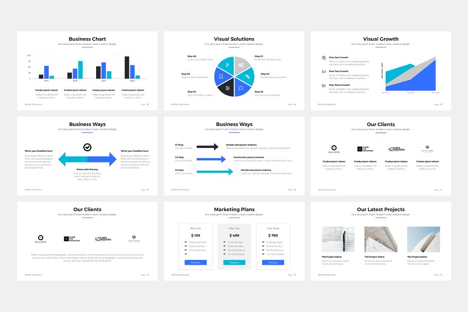 商业提案主题模板 BizPro | Proposal Keynote Template设计素材模板