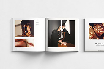 时尚方形图册画册杂志模板 Hong Kong Brochure