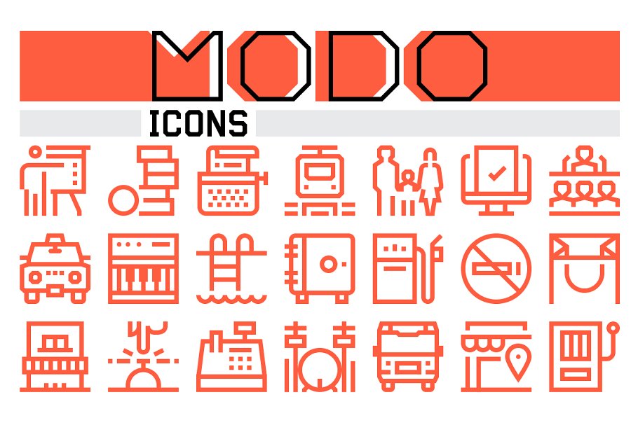 迷你图标素材合集 Modo Icons Collection设计素材模板