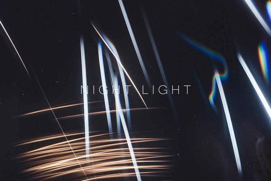 光线酷炫背景纹理 Night Light设计素材模板