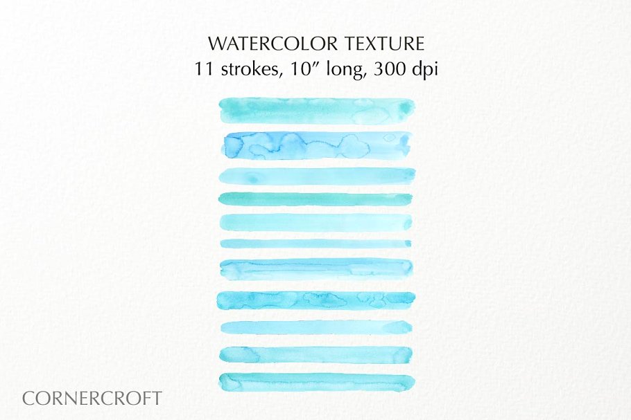 薄荷水彩绿松石肌理纹理 Watercolor Mint Turquoise Texture设计素材模板