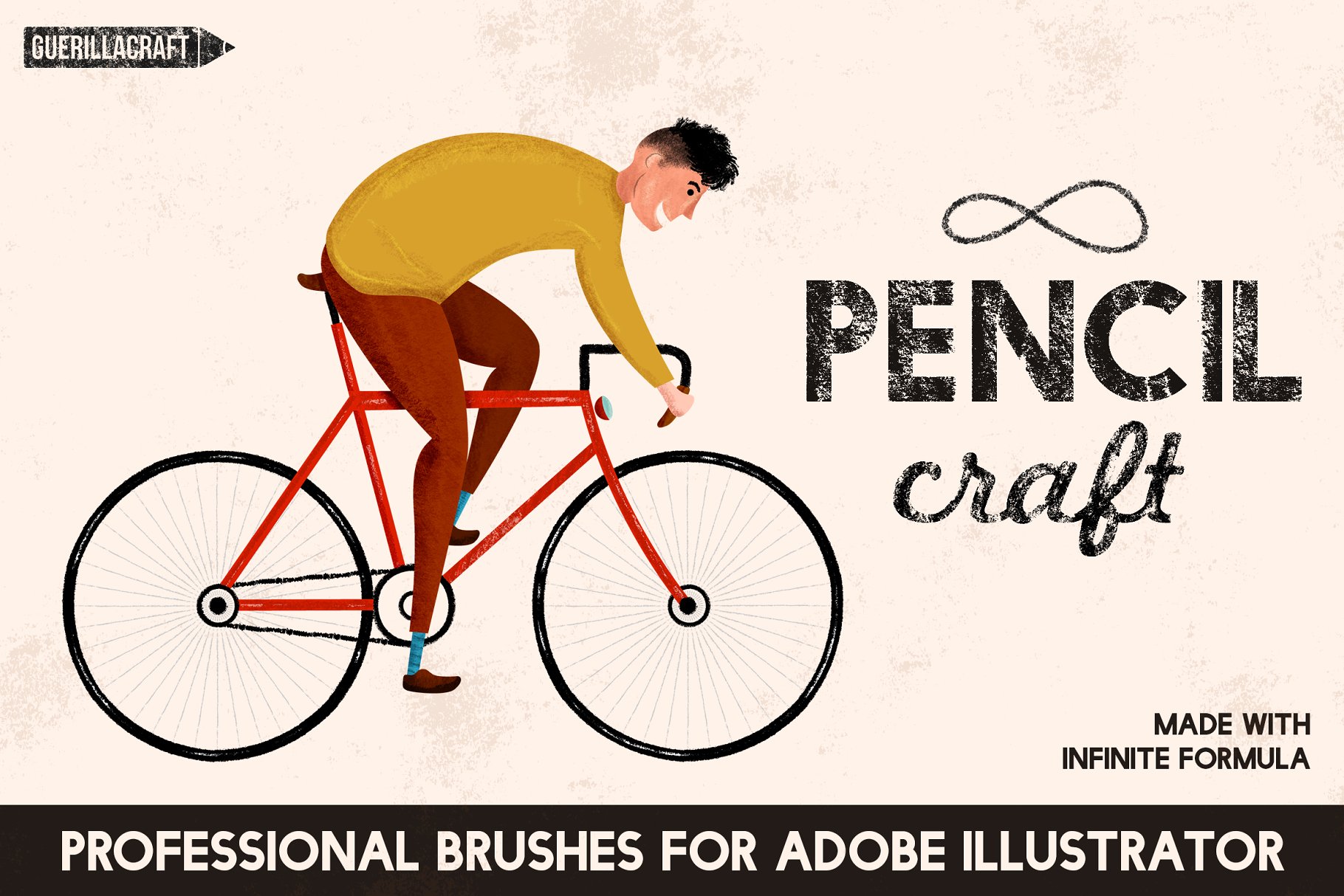 铅笔笔刷 Pencilcraft Brushes by Guerillacraft设计素材模板
