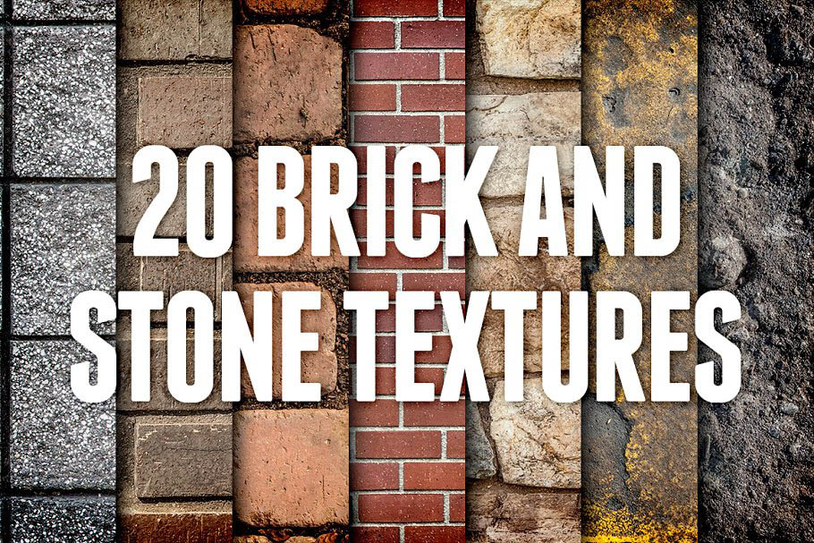 砖石图案纹理素材包1 Brick and Stone Textures Pack 1