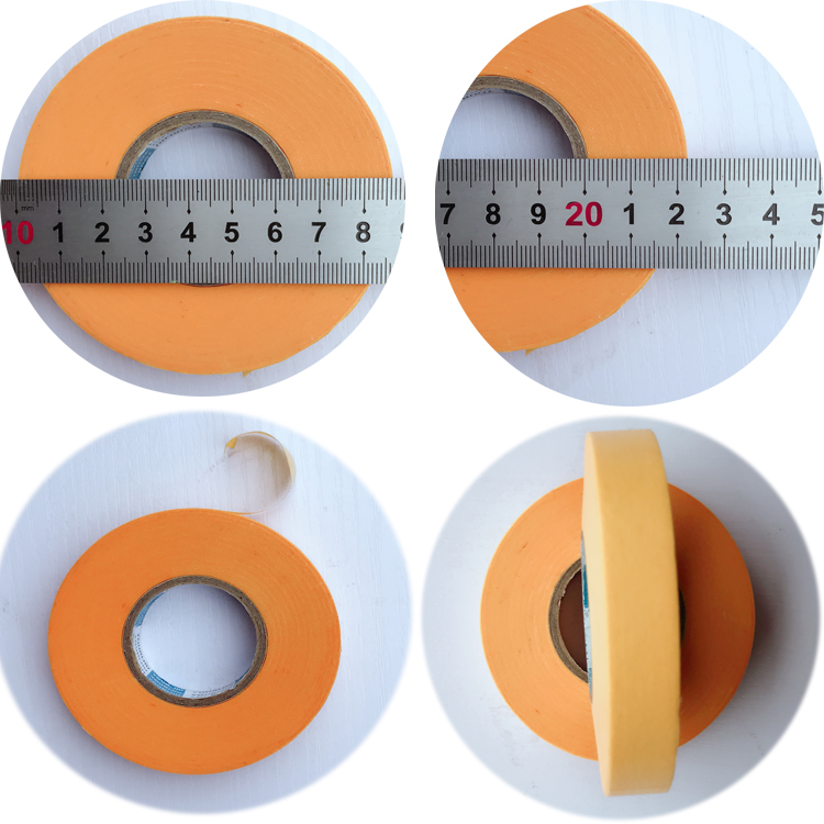 Yourijiu 7388 imported Japanese paper tape 50 meters high-viscosity color separation paper spraying decoration yellow masking paper