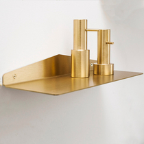 Nordic Iron Art Wall Free Glue Shelve Shelf Creativity Wall-mounted Bookshelves Living-room TV Background Wall Trim