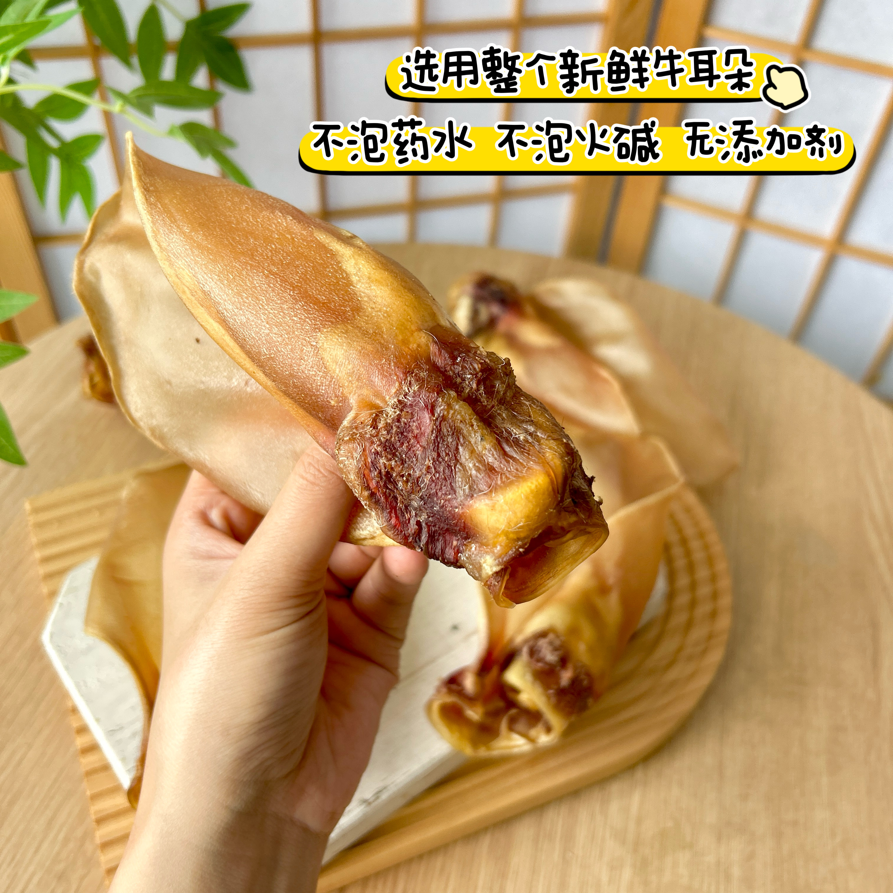 狗狗的洁齿新宠：天然牛耳风干零食，让爱宠牙齿更健康！