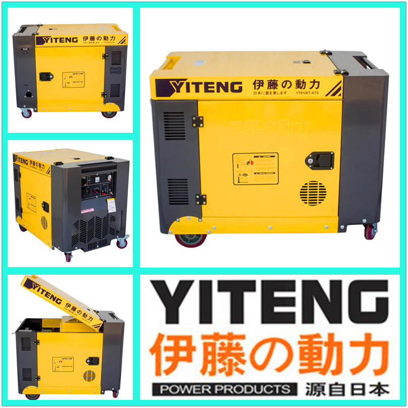 Shanghai Ito Power YT8100T-ATS Mobile Single Phase Automatic 8KW Mute Diesel Generator 220V