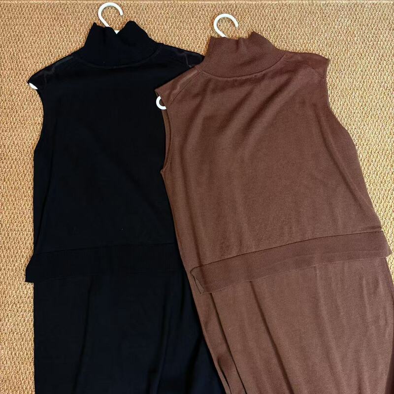 8.21 (No Returns, No Exchanges) High-Neck Sleeveless Knitted Dress 8.21 (No Returns, No Exchanges) High-Neck Sleeveless Knitted Dress