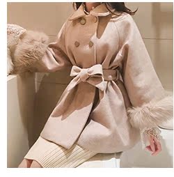 Mùa thu mới Nhật Bản hoang dã nhỏ màu kẹo tươi cổ chữ V bằng gỗ đan áo len nữ áo len dài tay áo khoác mỏng nữ