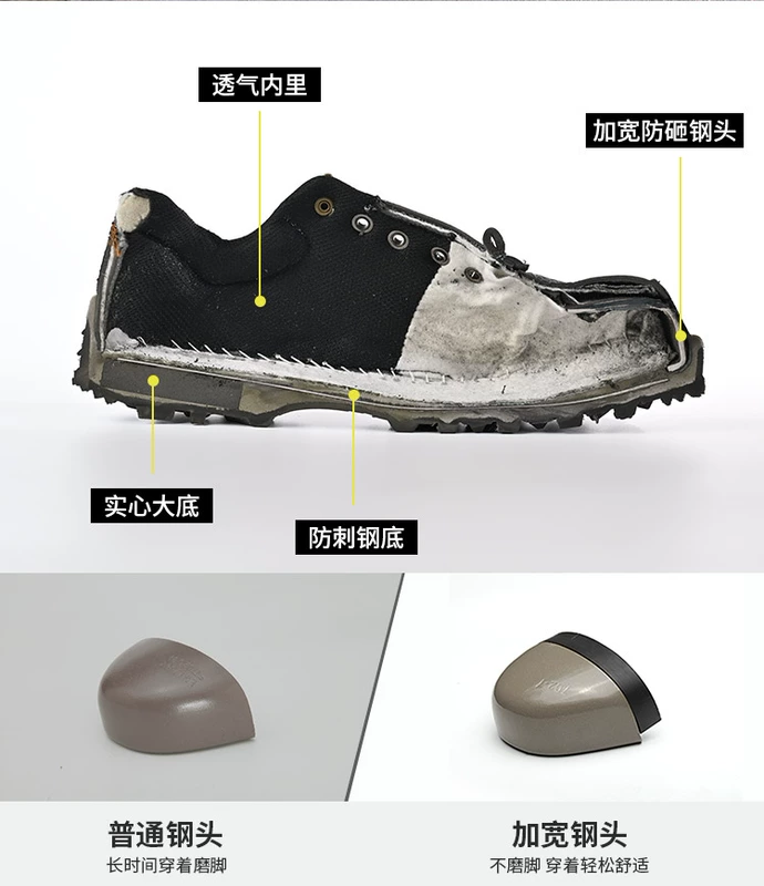 giày jogger bestrun s3 Giày bảo hộ lao động nam nhẹ, khử mùi, thoáng khí, đế mềm, mũi thép, chống va đập, chống đâm thủng, chống mài mòn, đi làm thoải mái, cách nhiệt mùa hè giày chống va đập giày bảo hộ nhẹ