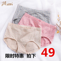 Top melon cotton womens underwear top-up waist belly womens colored cotton middle-aged womens triangle underwear