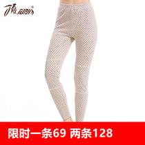Top melon colored cotton plaid padded velvet knee pants top croak men and women cotton padded velvet warm leggings