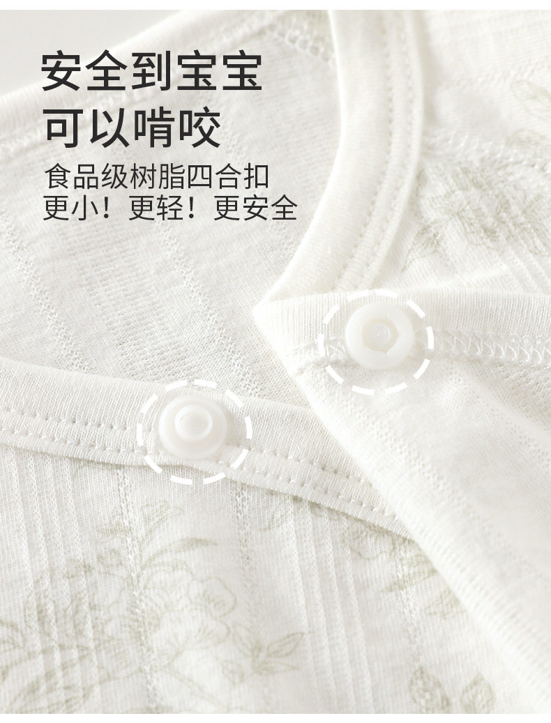 婴儿夏季包屁衣夏款薄款新生儿衣服连体宝宝睡衣三角哈衣纯棉夏装 — 7
