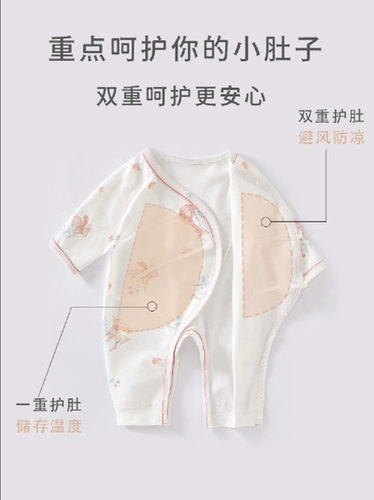 Детский хлопковый весенний летний комбинезон для новорожденных, осенний