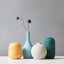 Home decoration ornaments ceramic small vases creative simple dried flowers living room TV cabinet Nordic decoration accessories