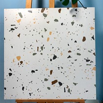 Nordic modern retro colored terrazzo granular floor tile bathroom kitchen matte antique tile tile 600*600