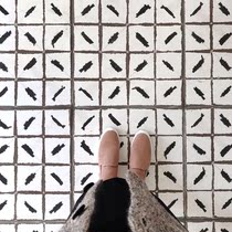 He Pan Nordic custom new ceramic tiles geometric lines Kitchen restaurant bathroom bathroom wall tiles all porcelain