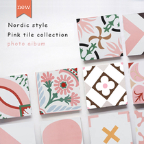 He Pan Nordic Net red pink small tiles 300 all porcelain kitchen bathroom homestay floor tiles wall tiles non-slip wear-resistant