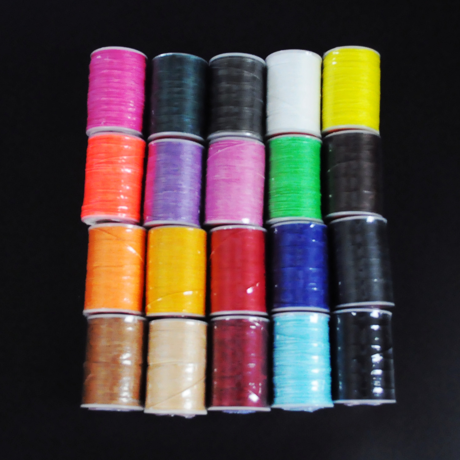 Yule line handmade leather DIY leather hand stitched woven round wax line 3 strands diameter 0.65mm about 80 meters