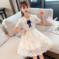 Girls dress Summer 2022 new net red girl lace princess dress foreign air children fashion thin dresses