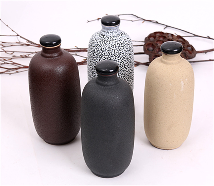 1 kg tải chà chai lọ cổ jar rượu vang chà chà đá sa thạch gốm chai rượu vang chai bộ ly uống rượu cao cấp