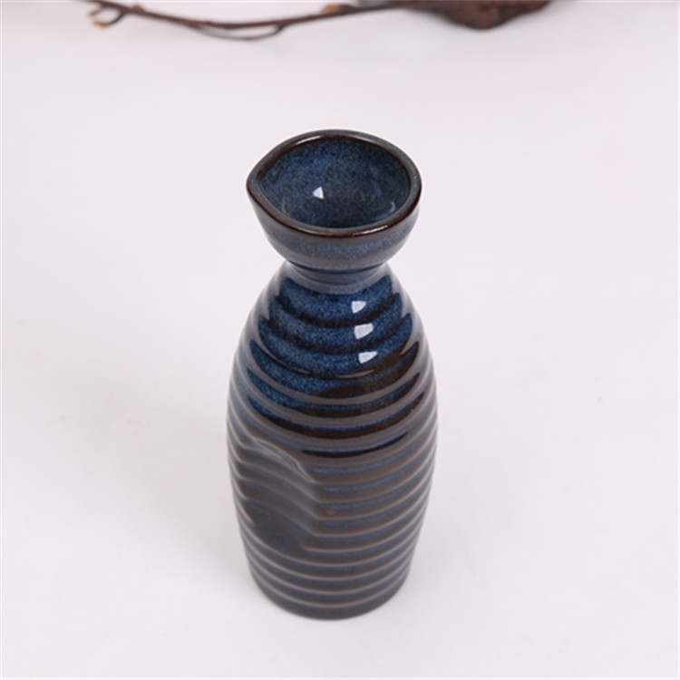 Chai lò nung men lò decanter decanter kiểu Nhật decanter jug ​​rượu vang đất sét thủy tinh - Rượu vang bộ ly uống rượu