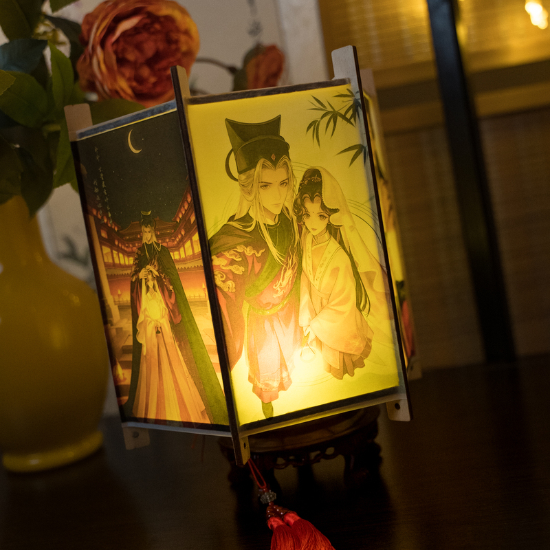 Qiyun Tower Script-Killing Game Merchandise DIY Ancient-Style Handmade Lantern Finished Product Ning Ning Jiuyiansui Hand-Held Lantern