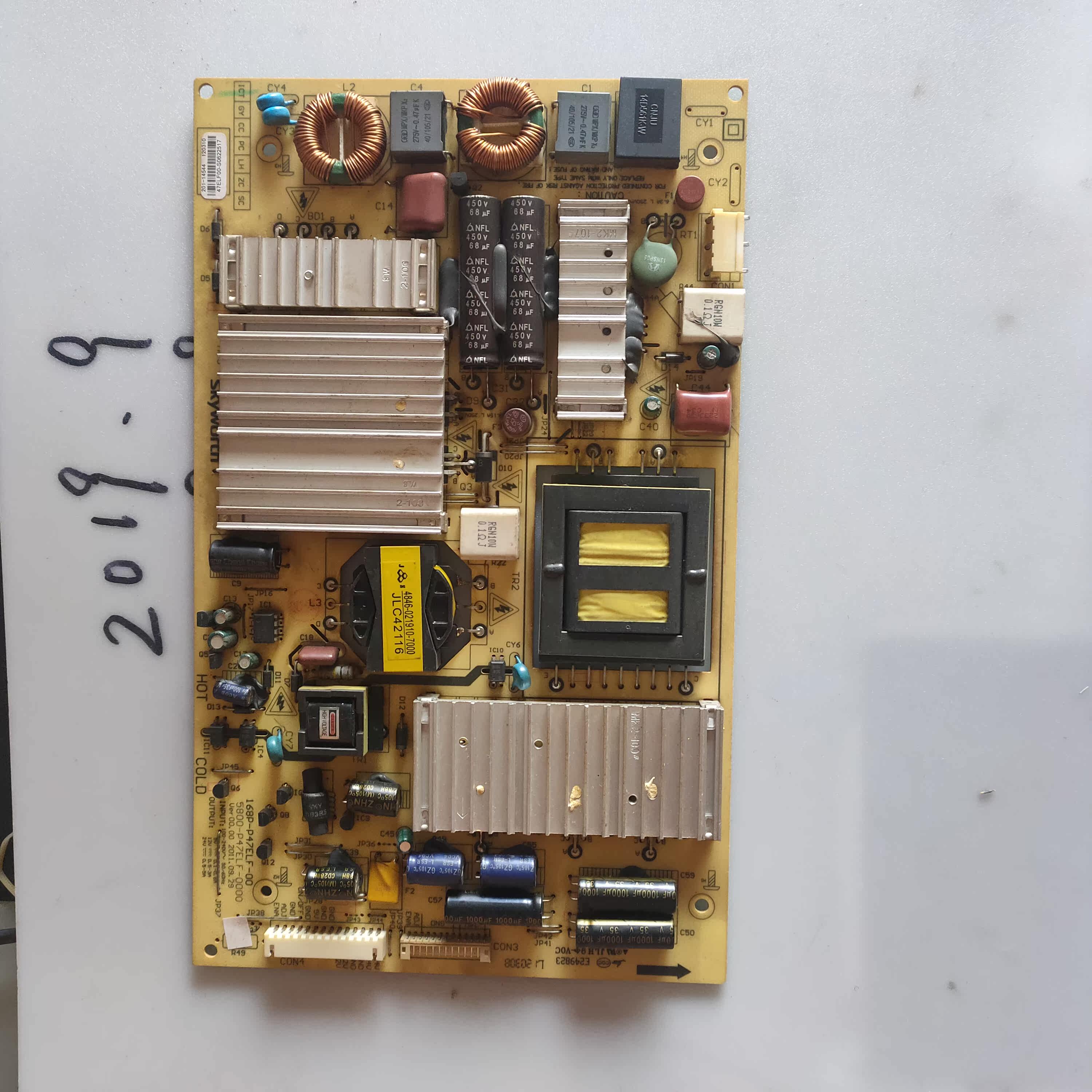 Skyworth 42R83PS42E700S42E610G Power Board 168P-P47ELF-005800-P47ELF