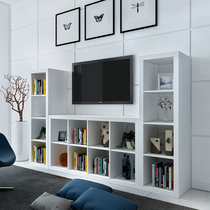 Simple and modern small apartment TV cabinet combination multi-functional low cabinet living room locker simple and economical floor cabinet