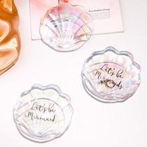 Original single outlet hand for glass dazzling colorful shell color saucer Saucer Dish dish Snack Dish Decorated with Photographed Props