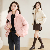 Winter 2023 new high-end small style fashionable design 90% white duck down short down jacket