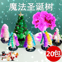 Paper tree blossom magic Christmas tree cherry tree colorful magic crystallization science Creative Festival gift for children