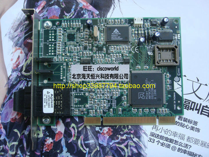 Original installed ALLIED TELIS (Annett) 100 trillion Fiber network card AT-2700FX