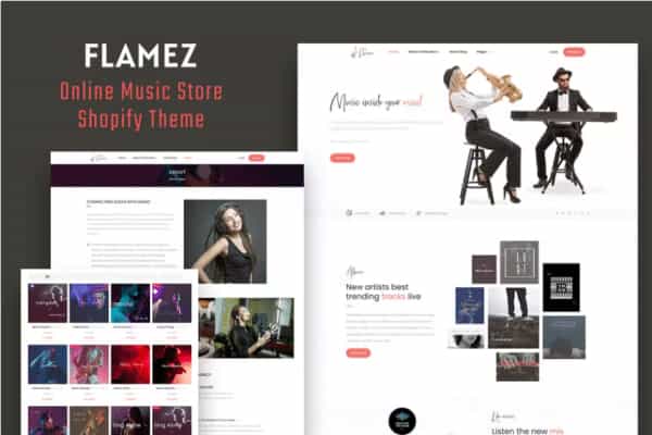 Shopify主题-Flamez–在线音乐商店Shopify主题