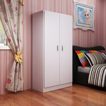 2-door wardrobe Board wardrobe Simple wardrobe combination 3-door cabinet overall wooden childrens wardrobe Bedroom locker