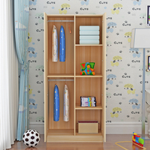 Childrens wardrobe 2 doors wooden assembly locker Adult wardrobe economical simple baby wardrobe rental room