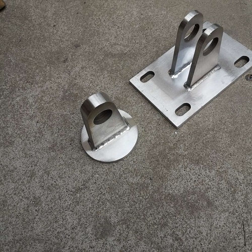 Canopy steel beam fittings 304 stainless steel tie rod ear plates Glass canopy cable-stayed rod base