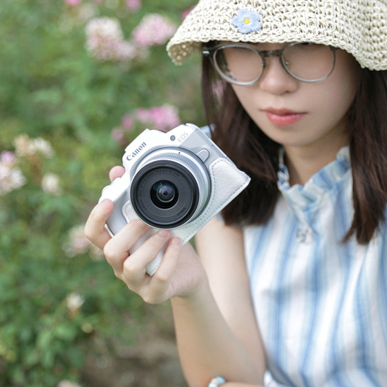 Canon R50 보호 케이스 R10200D 2세대 R8RP 카메라 가방 마이크로 싱글 쉘 액세서리 가죽 케이스 R5R6IIR7