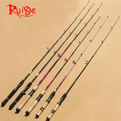 Every day special offer 1 8m straight handle Luya rod Glass fiber bag cork fishing rod 1 5m Ruide fishing gear factory shop