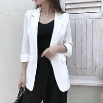 Sunny Zero snow spinning small suit jacket woman 2020 spring new Korean version loose 90% sleeves slim minor west suit