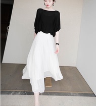 sunnyzero zero method light lavish temperament mulberry silk half body dress light silk shirt female summer and autumn two suits