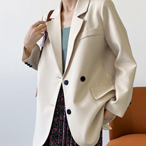 Sunny Zero Korean version of small suit jacket female design sensation 2022 spring covety loose outline Western-style clothes