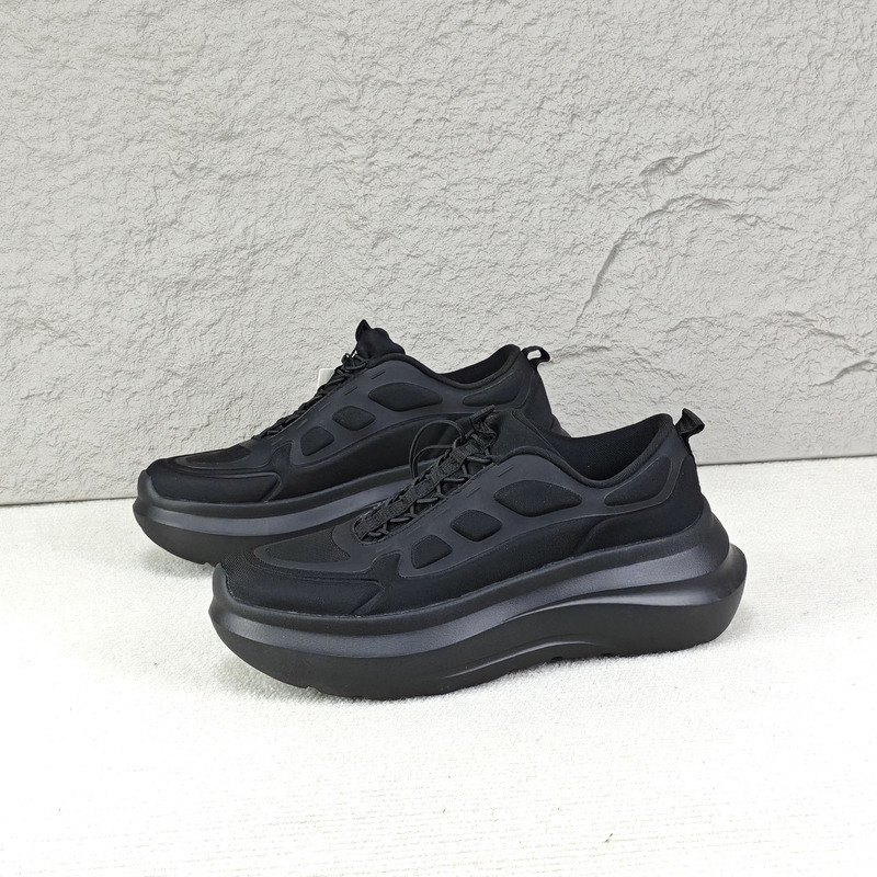 Foreign Trade Spanish New Style Platform Thick-Soled Casual Sneakers Solid Color Slip-On Breathable Comfortable Women's Shoes